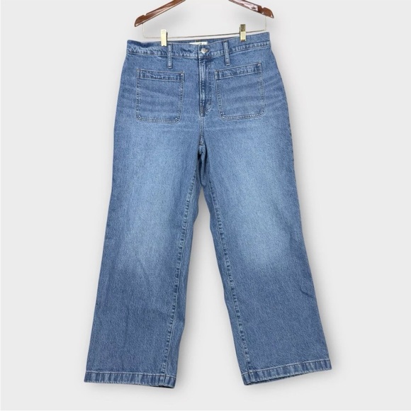 Madewell Denim - Madewell The Perfect Vintage Wide Leg Jeans Womens 32 Fit 34x31 Blue Denim Baggy